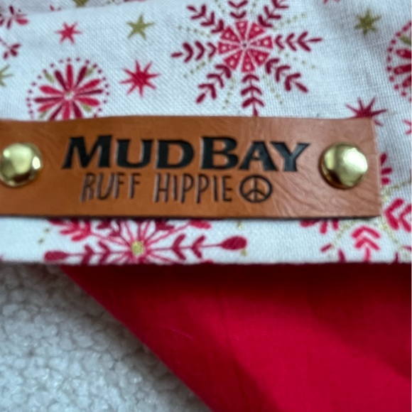 Dog lover SET Eddie Bauer Classic Dark Red Vest/Flannel LINED+bandanna+Book SzL - Picture 11 of 16